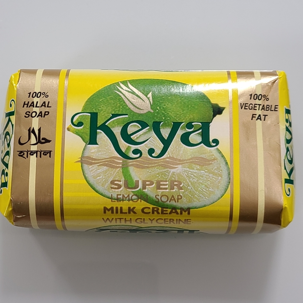 Keya Yellow Super Lemon Soap Milk Cream w/ Glycerine 100% Halal Soap